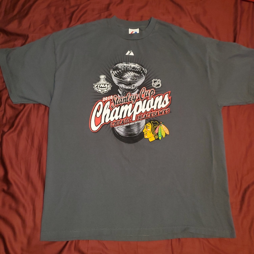 Chicago Blackhawks 2010 Stanley Cup Champions Official Locker Room Tee